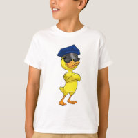 Canard en tant qu'officier de police avec casquett