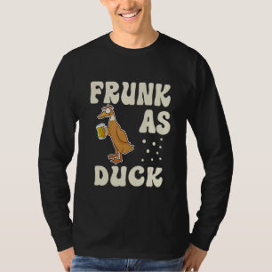 T-shirt Canard Frunk Canard en caoutchouc buvant Mème Hu