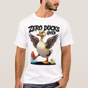 T-shirt Canard Grincheux Zéro Canard Donné Drôle