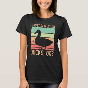 T-shirt Canard J'Aime Vraiment Les Canards Ok Canard 2