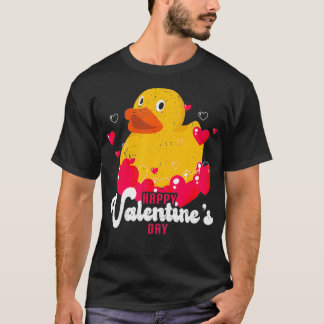 T-shirt Canard jaune Bulle cardiaque canard en caoutchouc 