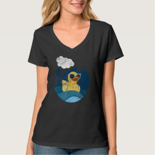 T-shirt Canard Jaune Cute Vintage Caoutchouc Canard Ducky