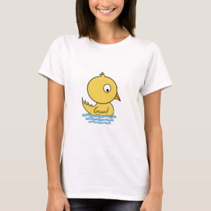T-shirt Canard jaune de bande dessinée