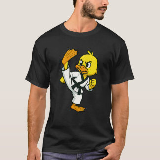 T-shirt Canard Jaune Garçons Amateur D'animaux Karaté Taek