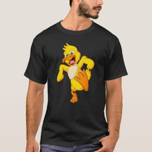 T-shirt Canard Jaune Viande Évidente Viande Écologique Via