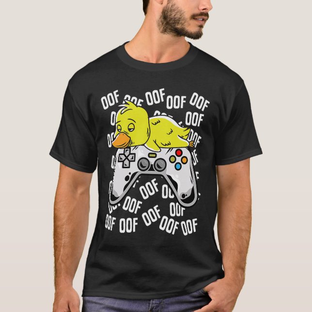 T-shirt Canard Jeu Vidéo Noob Oof Kids Boys Girls (Devant)