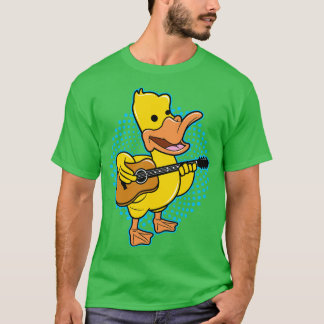 T-shirt Canard Jouer Guitare 1