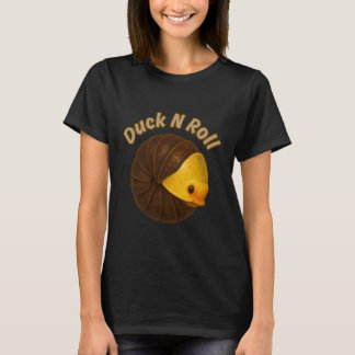T-shirt Canard N Roll Drôle De Canard En Caoutchouc Pun Is