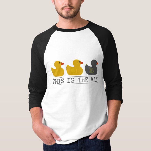 T-shirt Canard noir gris canard du Minnesota - C'est comme (Devant)