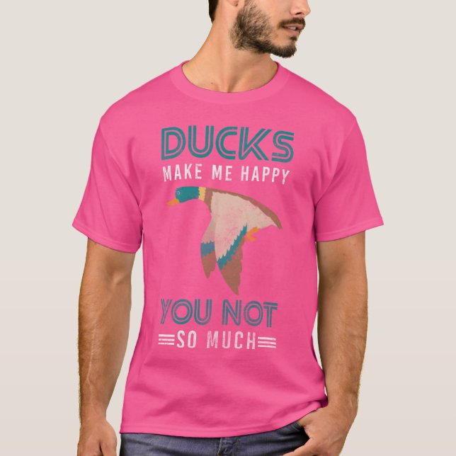 T-shirt Canard Oiseaux Animaux Eau Oiseaux Cadeau (Devant)