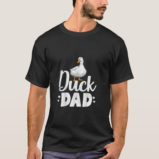 T-shirt Canard papa Drôle Eau Ducklage Fermier Dons (Devant)
