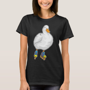 T-shirt Canard Patinage en ligne Patins à rouleaux