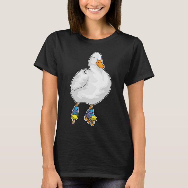 T-shirt Canard Patinage en ligne Patins à rouleaux (Devant)