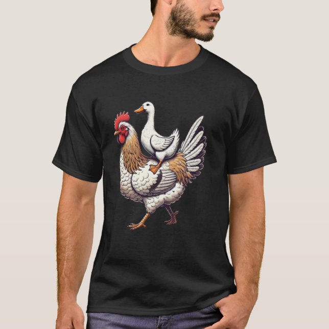 T-shirt Canard Poulet Mignon (Devant)