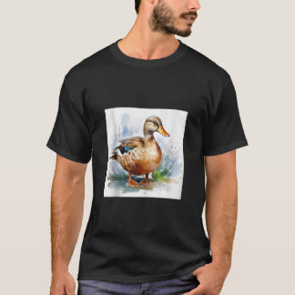 T-shirt canard rétro Pintail Canard Cute Canard Canard Aqu