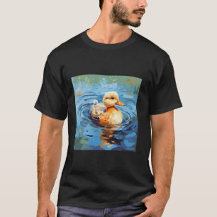 T-shirt canard rétro Pintail Canard Cute Canard Canard Aqu