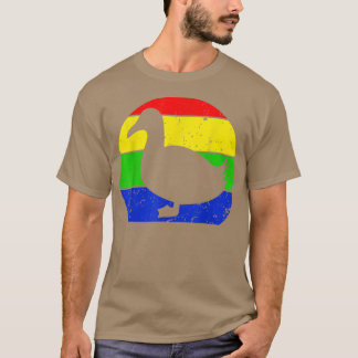 T-shirt Canard rétro Vintage Canard Silhouette Farmer Anim