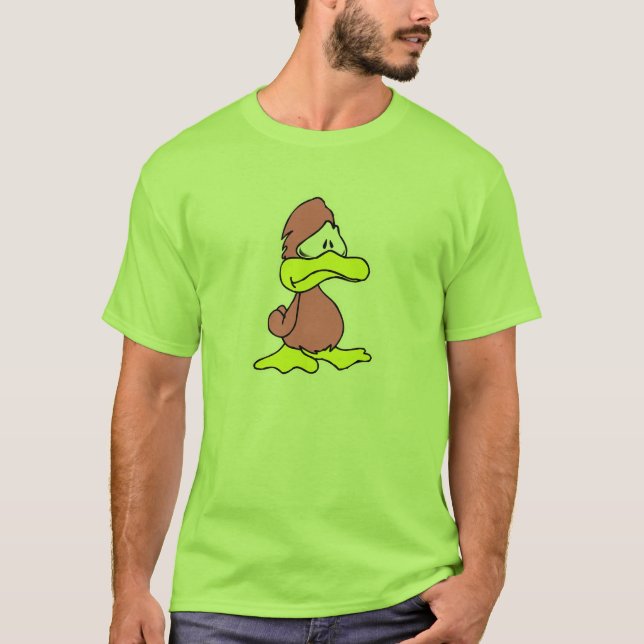 T-shirt canard rose triste (Devant)