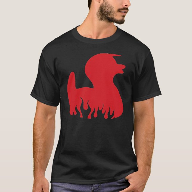 T-shirt canard rouge (Devant)