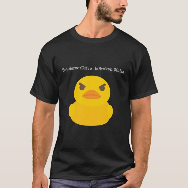 T-shirt Canard serveur d'alimentation (Devant)