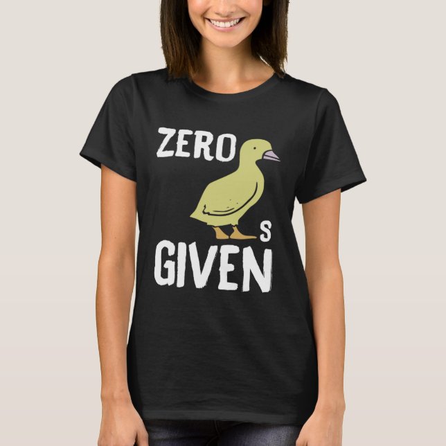 T-shirt Canard Zéro Canard Donné (Devant)