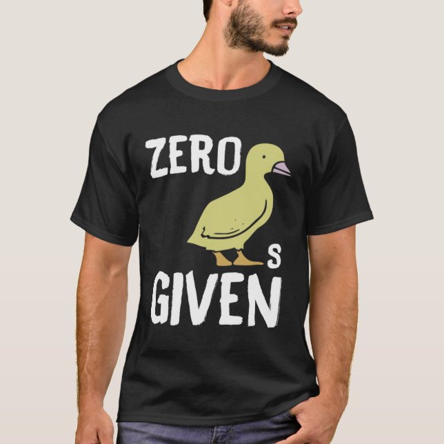 T-shirt Canard zéro couille (Devant)