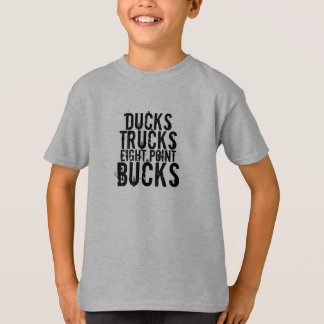 T-shirt Canards, camions, huit mâles de point
