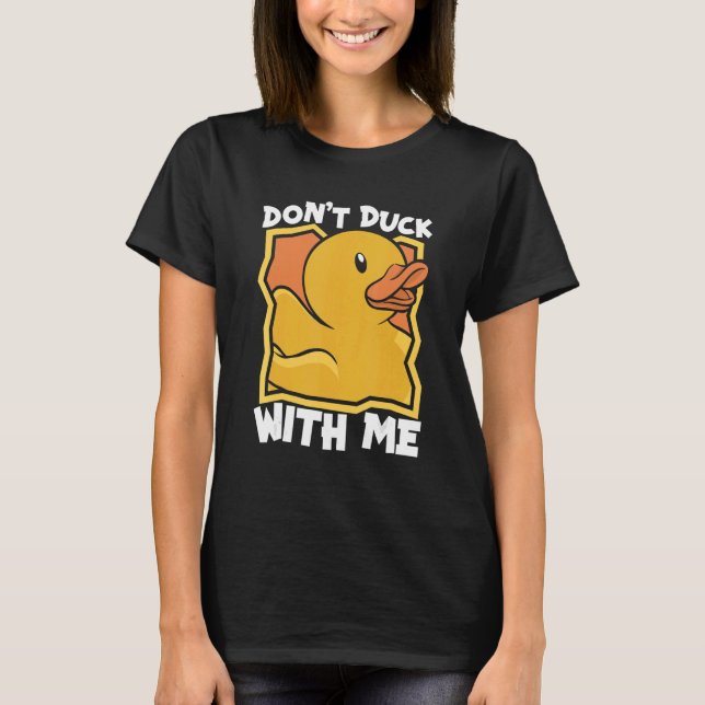 T-shirt Canards canards en caoutchouc Bain Canard jaune (Devant)
