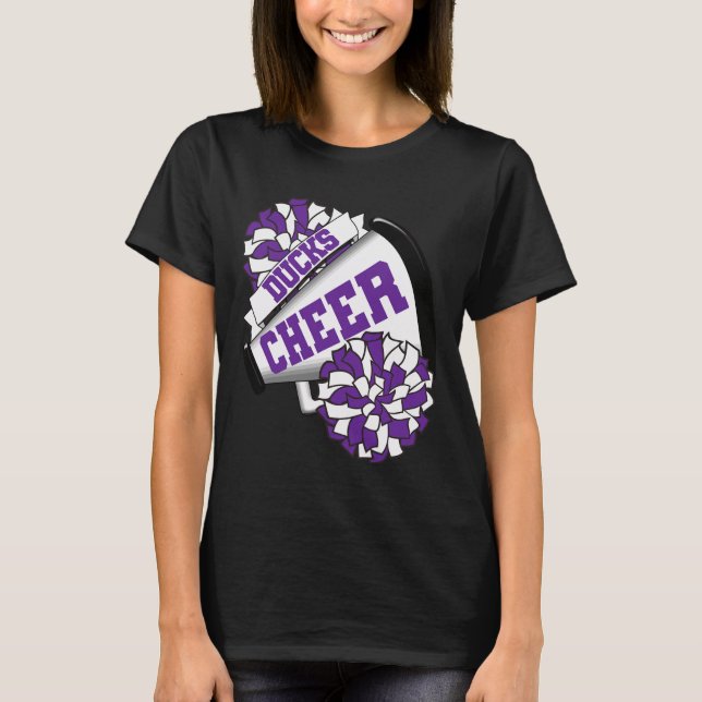 T-shirt Canards Cheer Ck à l'école Esprit de Cheerleading  (Devant)