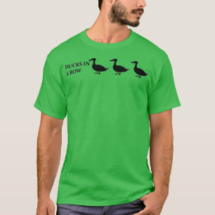 T-shirt Canards dans une rangée