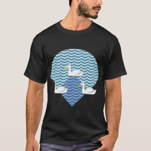 T-shirt Canards de baseball sur les coureurs de l'étang s