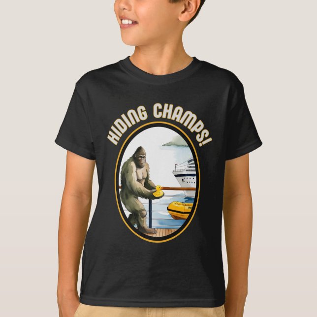 T-shirt Canards de croisière et champions cachés de Bigfoo (Devant)