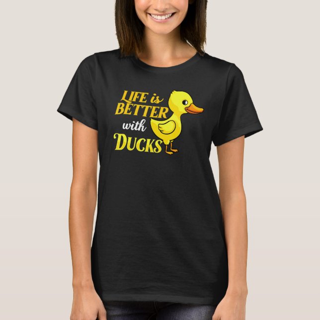 T-shirt Canards en caoutchouc Canards Fermiers Oiseaux ani (Devant)