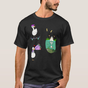 T-shirt Canards faisant des choses mignonnes