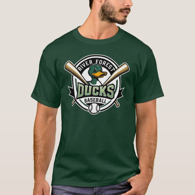 T-shirt Canards Verts Hommes  (Devant)