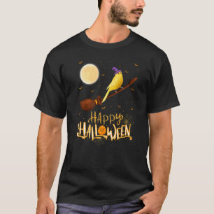 T-shirt Canary Ride Witch Shotgun Canary Bird Halloween