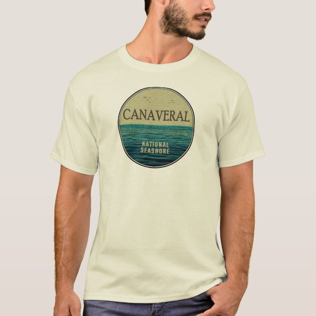 T-shirt Canaveral National Seashore Florida Ocean Birds (Devant)