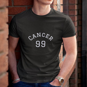 T-shirt Cancer Anniversaire noir