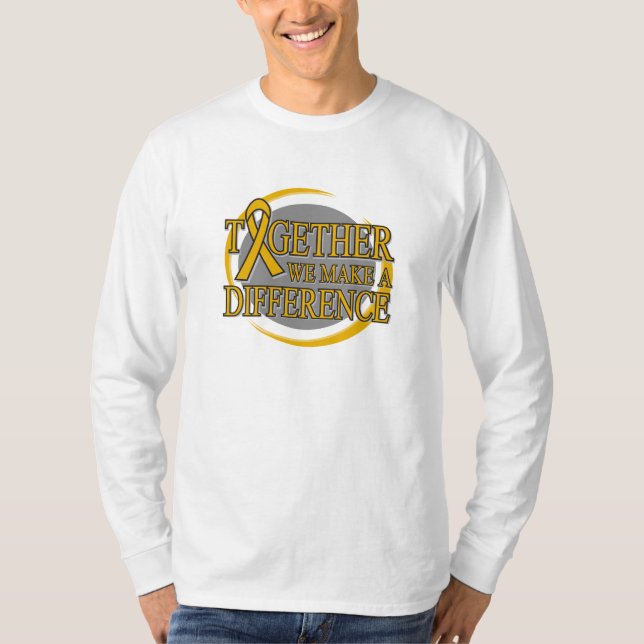 T-shirt Cancer d'annexe ensemble nous faisons une (Devant)