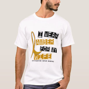 T-shirt CANCER d'ANNEXE je porte l'ambre pour mon épouse