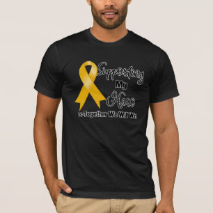 T-shirt Cancer d'annexe soutenant mon héros