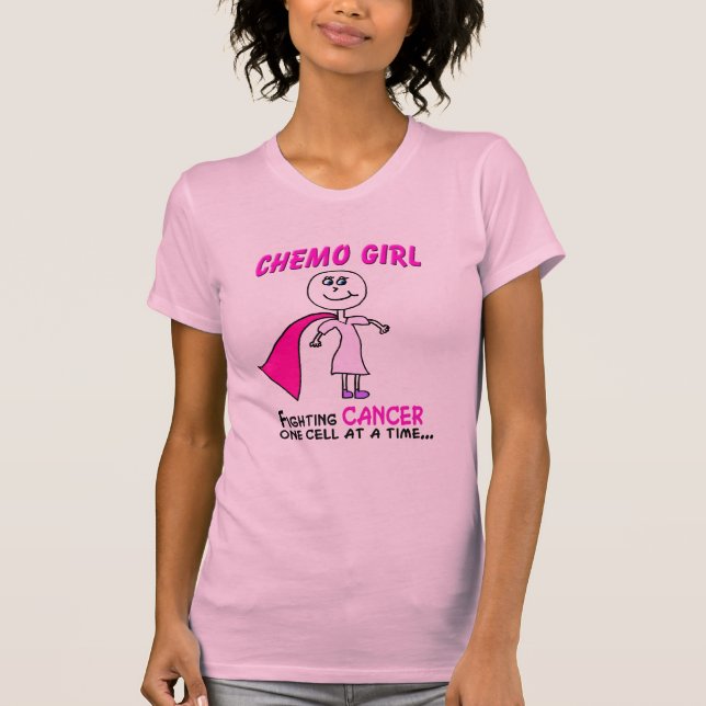 T-SHIRT CANCER DE FILLE DE CHIMIO (Devant)