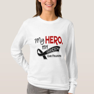 T-shirt Cancer de la peau de mélanome MON HÉROS MON