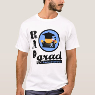 T-shirt CANCER DE LA PROSTATE de diplômé de rayonnement