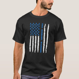 T-shirt Cancer de la prostate papa mari guerrier