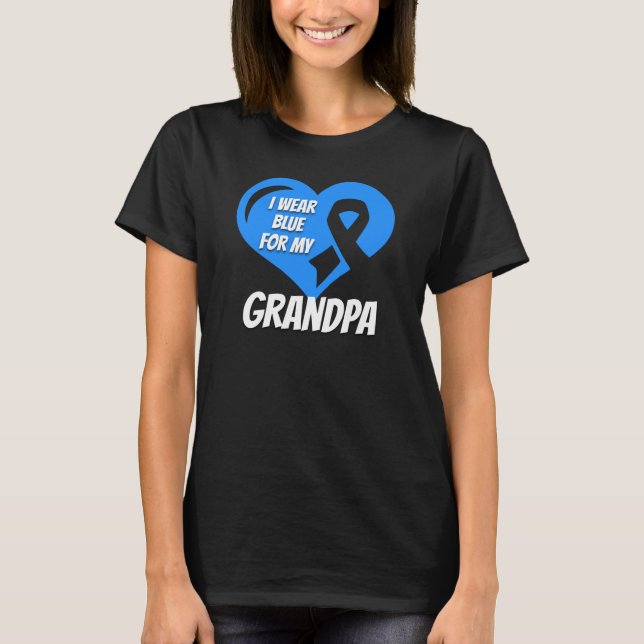 T-shirt Cancer De La Prostate Pour Mon Grand-Père (Devant)