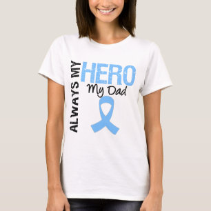 T-shirt Cancer de la prostate toujours mon héros mon papa