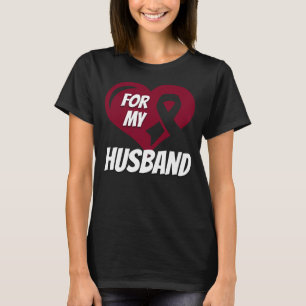 T-shirt Cancer De La Tête Et Du Cou Pour Mon Mari