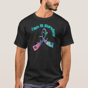 T-shirt Cancer de la thyroïde je suis un survivant