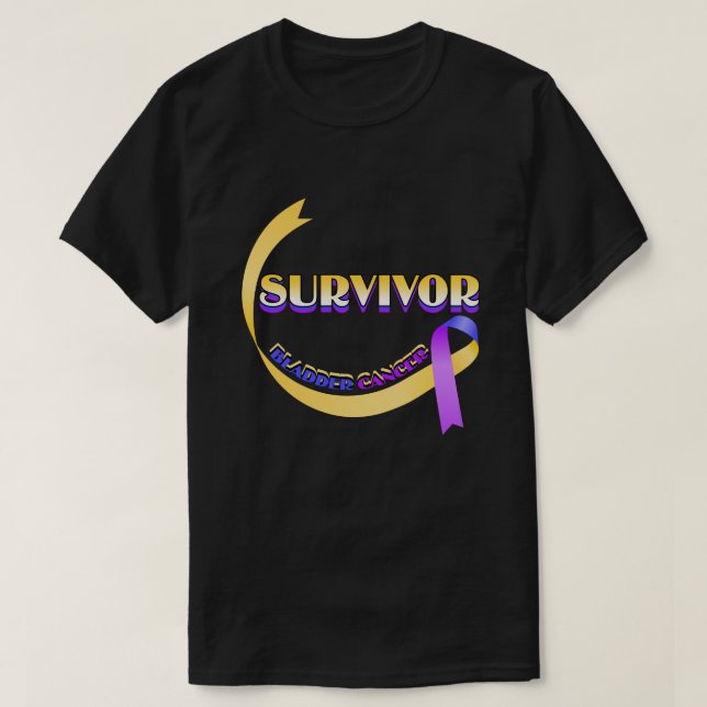 T-shirt Cancer de la vessie Survivant (Design devant)